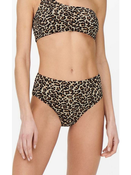 Only Bikini Slip Animal Print Καφέ 15250991