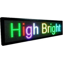 Κυλιόμενη πινακίδα LED μονής όψης αδιάβροχη 100x20cm RGB