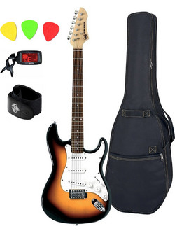 VGS RC-100 Basic Bundle Ηλεκτρική Κιθάρα ST Style με SSS Μαγνήτες Sunburst