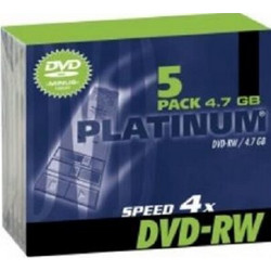 Platinum DVD-RW 4.7GB, 4x, Jewel Case 5τμχ