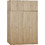 HomeMarkt Τετράφυλλη Ντουλάπα Ρούχων με Πατάρι Sonoma 160x42x241cm HM11353.02