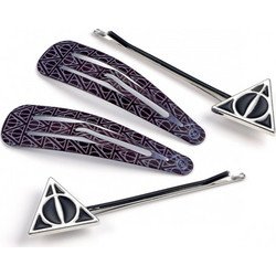 Harry Potter Deathly Hallows Hair Clip Set - EHPCS0054