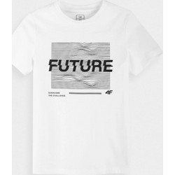 4F Παιδικό T-Shirt Κοντομάνικο Λευκό HJL22-JTSM006-10S