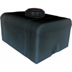 Tiger Plast Σ12 21120050 Πλαστική Δεξαμενή Νερού / Πετρελαίου / Λαδιού 50lt Μαύρη