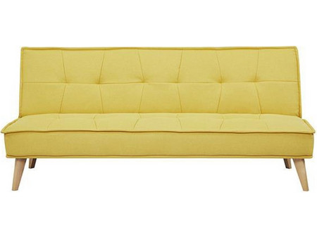 Nextdeco Tokyo Τριθέσιος Καναπές Κρεβάτι Κίτρινος 82x181x91cm 18900-03