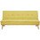 Nextdeco Tokyo Τριθέσιος Καναπές Κρεβάτι Κίτρινος 82x181x91cm 18900-03
