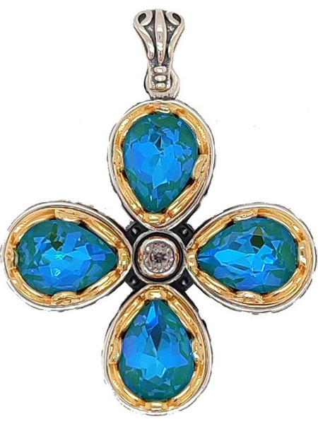 Σταυρός Anastasios Creations ασήμι 925 με Swarovski ST40