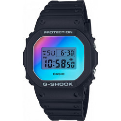 Casio G-Shock Ψηφιακό Ανδρικό Ρολόι Χρονογράφος με Μαύρο Καουτσούκ Λουράκι DW-5600SR-1ER