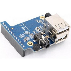 Orange Pi Zero Expansion Interface Board - Video & Audio Interface plus 2 USB Ports