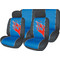 Autoline X-Racing Flame Set Black / Blue 6τμχ