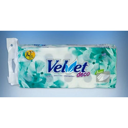 ΧΑΡΤΙ ΥΓΕΙΑΣ Velvet 10 ρολλά 100% Καθαρή Κυταρρίνη