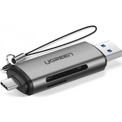 Ugreen CM184 Card Reader OTG USB-C & USB-A 3.2 Gen 1 για SD / microSD