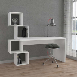 Megapap Balance Γραφείο Ξύλινο με Βιβλιοθήκη 153.5x60x143cm GP037-0051,1