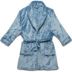 Minerva Παιδική Ρόμπα Fleece Χειμωνιάτικη Μπλε 90-61929-107