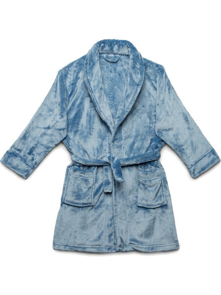 Minerva Παιδική Ρόμπα Fleece Χειμωνιάτικη Μπλε 90-61929-107