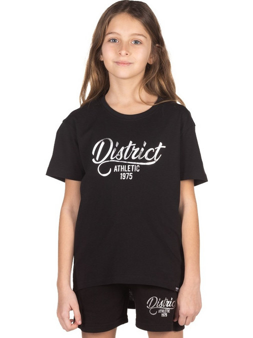 District75 Παιδικό T-Shirt Κοντομάνικο Μαύρο 123KGSS-698-071