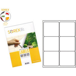 Sorex Ετικέτες Γενικής Χρήσης 99.1x93.1mm Λευκές 100 Φύλλα
