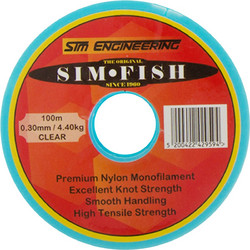 Πετονιά διάφανη Sim Fish 100 μ. 0,3mm