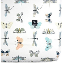 Lanila Wings Βρεφικό Σεντόνι Κούνιας Βαμβακερό με Λάστιχο 70x140 White