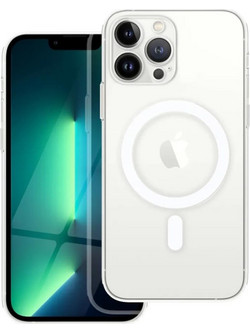 Θήκη Σιλικόνης Magsafe για Apple - iPhone 13 Pro Max - Διάφανο
