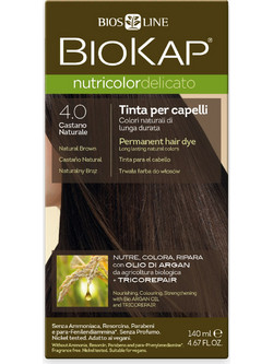 Biosline BioKap Nutricolor 4.0 Natural Brown Μόνιμη Βαφή Μαλλιών Χωρίς Αμμωνία 140ml