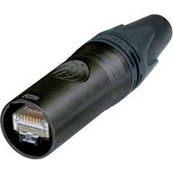 Neutrik NE8MX6-B - Αρσενικό Βύσμα EtherCON CAT6A σε Μαύρο