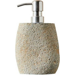Dispenser για Σαπούνι Φυσική Πέτρα Γκρι/Μπεζ O11xH12 cm MUUBS