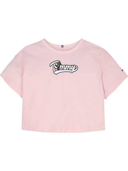 Tommy Hilfiger Παιδικό T-Shirt Κοντομάνικο Ροζ KG0KG07279-TJ9