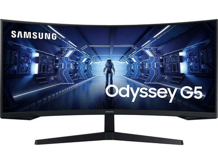 Samsung Odyssey G5 LC34G55TWWP Ultrawide VA HDR Curved Gaming Monitor 34" 3440x1440 QHD 165Hz 1ms
