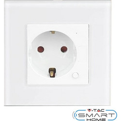 Πρίζα Σούκο (Amazon Alexa & Google Home) Λευκό Σώμα 8798 V-TAC