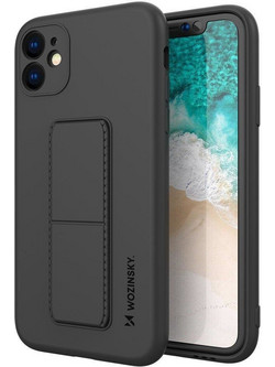 Wozinsky Kickstand Flexible Back Cover Black (iPhone 12 Pro Max)