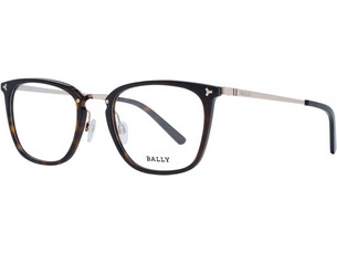 Bally BY5037 056 Ανδρικός Σκελετός Γυαλιών Οράσεως Κοκάλινος Μεταλλικός Ασημί Καφέ