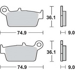 ΤΑΚΑΚΙΑ ΜΠΡΟΣΤΑ HONDA NH 50 LEAD 94'-99' / KYMCO HEROISM 50 95'-96' / SNIPER 50 93'-96' SBS 121HM - (ΚΕΡΑΜΙΚΟ )