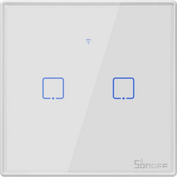 Smart Switch WiFi - RF 433 Sonoff T2 EU TX (2-channel)