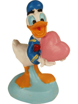 Μινιατούρα Φιγούρα Donald Duck Με Καρδιά 7cm