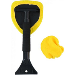 Dunlop 2 σε 1 Ξύστρα Πάγου Χιονιού για Παρμπρίζ και Καθαριστής Τζαμιών Οχημάτων με Μικροΐνες, 26703 - Dunlop Vehicle