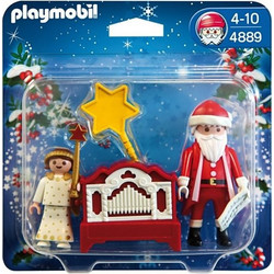 Playmobil Christmas Άγιος Βασίλης & Αγγελάκι για 4-10 Ετών 4889
