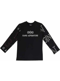 Gang Παιδικό T-Shirt Μακρυμάνικο Μαύρο 222831