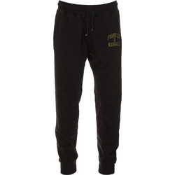 Franklin & Marshall Ανδρικό Παντελόνι Φόρμας Fleece με Λάστιχο Μαύρο JM1003.000.2004P01-980