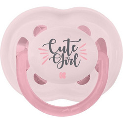 KikkaBoo Ορθοδοντική Πιπίλα Σιλικόνης 18-36m Cute Girl Pink