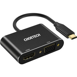 Μετατροπέας Choetech από USB-C male σε HDMI / VGA female (HUB-M17)