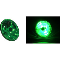 Λάμπα SEALED BEAM σκληράς υάλου PAR36 30W 12V πράσινη O110mm - 14-01235