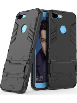 Θήκη Κινητού BBR Iron Αντικραδασμική (Armor - Shockproof ) με ενσωματωμένη βάση στήριξης (Kickstand ) για HONOR 9 LITE BLACK