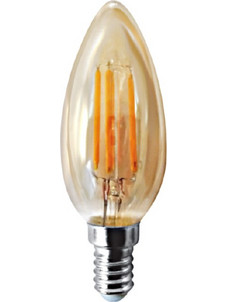 InLight Ε14 LED Filament C35 5watt με μελί κάλυμμα (7.14.05.40.1)