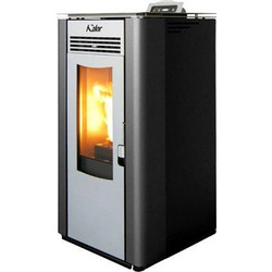 Kalor Lara 12 Black Σόμπα Pellet Αερόθερμη 10.1kW
