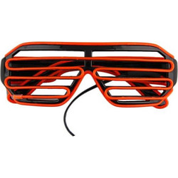 Flashing EL Wire LED Glasses (Red)