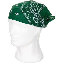 MFH Bandana 55x55cm Cotton - Olive / Black