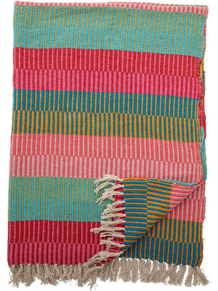 Bloomingville - Isnel Throw Plaid Κουβέρτα/Ριχτάρι από Ανακυκλωμένο Βαμβάκι