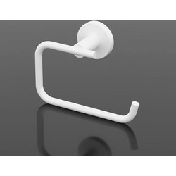 TEKNO-TEL Χαρτοθήκη WC 15x6x9cm Αλουμινίου Λευκή Matte