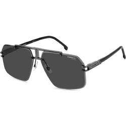 Carrera CA1054S V81/IR Ανδρικά Γυαλιά Ηλίου Oversized Μεταλλικά Μαύρα με Μαύρο Polarized Φακό